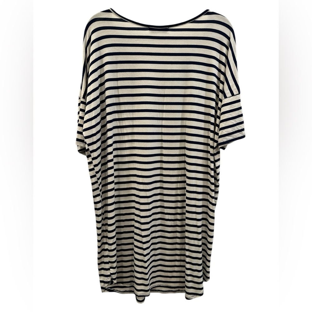 Carly Los Angeles nautical striped sailor t-shirt dress size XL GUC - Picture 2 of 4